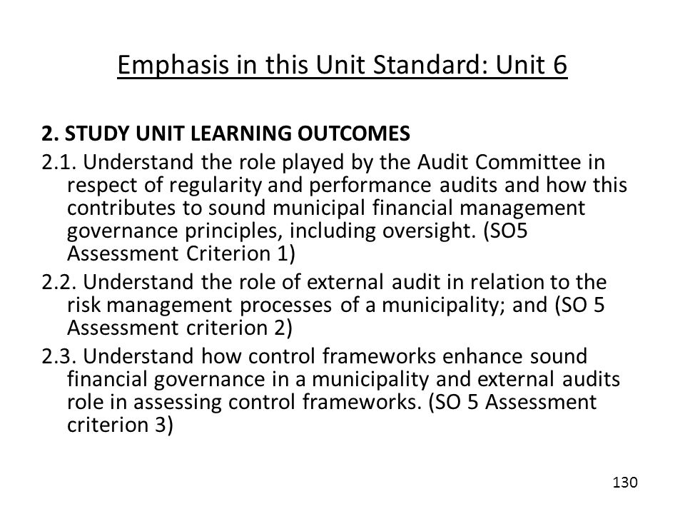 UNIT 3 - LEARNING OUTCOME 1